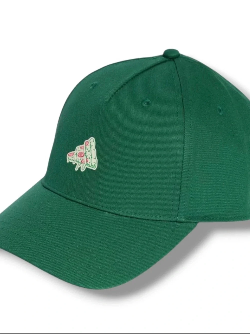 adidas Dark Green Baseball Cap with Pizza Patch